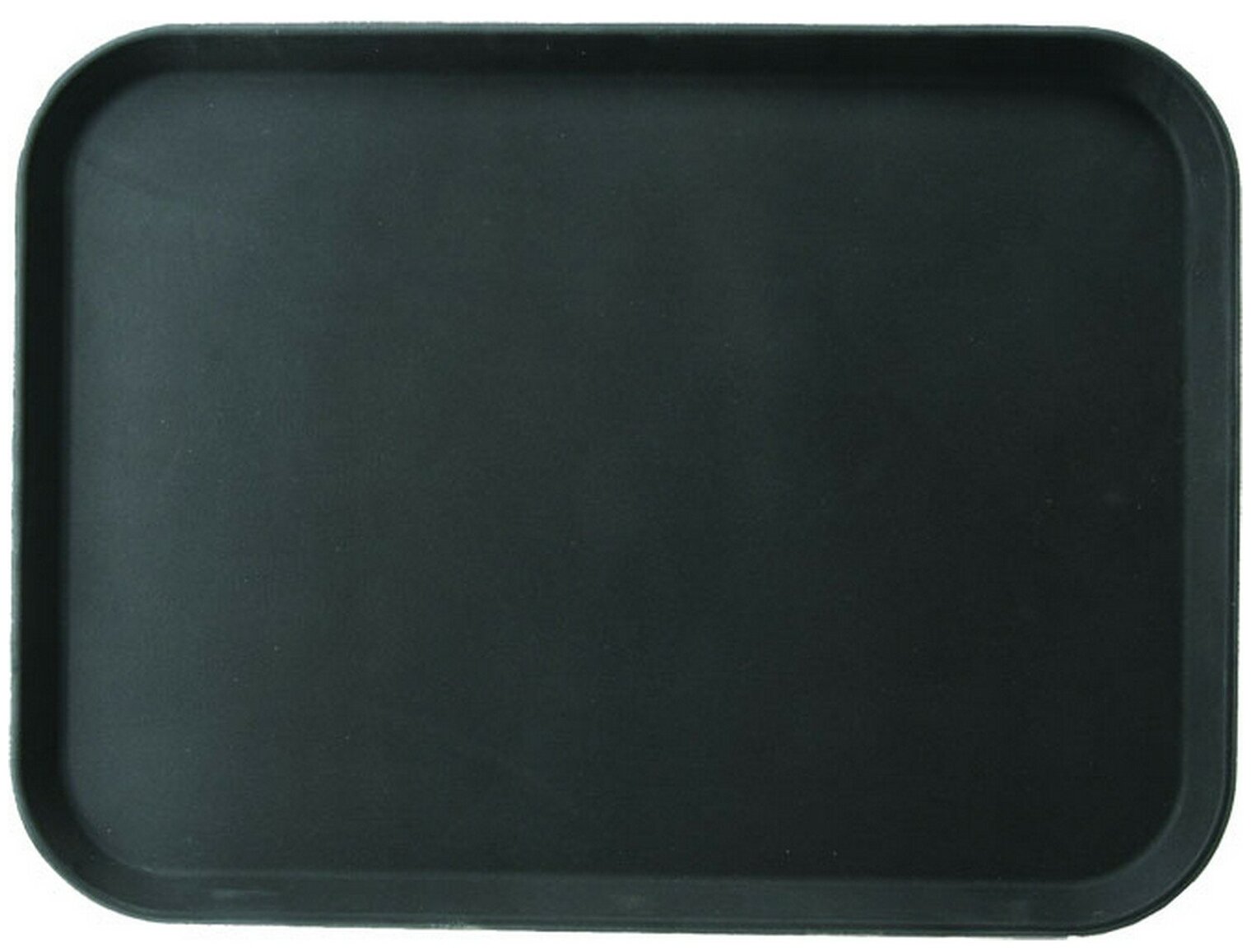 фото Поднос прорезиненный прямоугольный Prohotel 410х305х15мм, пластик, черный