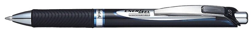 Ручка гелевая 12 шт. "Pentel" автоматическая c перманентными чернилами Energel Permanent d 0.7 мм BLP77-CX цвет чернил: синий