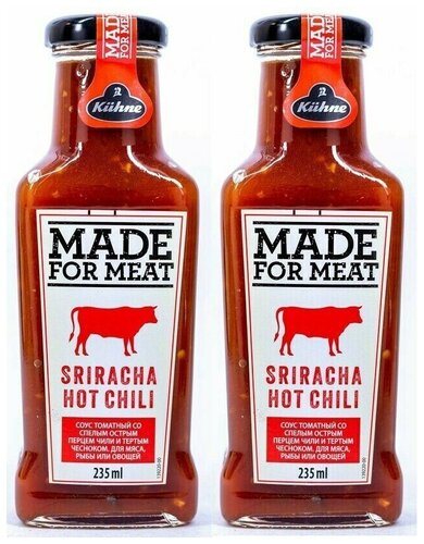 Kuhne Соус Made for Meat острый с перцем чили, 235 мл, 2 шт — купить по ...