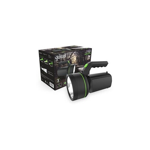 фото Фонарь светодиодный прожекторный 7вт 200лм li-ion 3000ма.ч gauss gf601