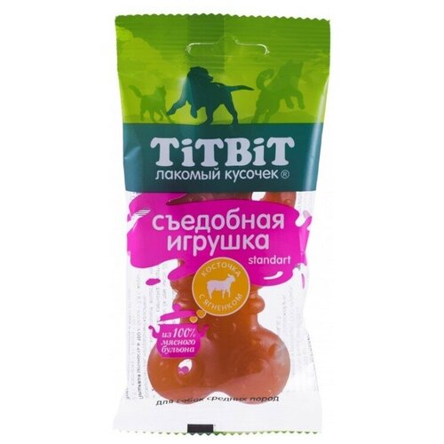 Титбит 014431 Съедобная игрушка косточка с ягненком Standart .