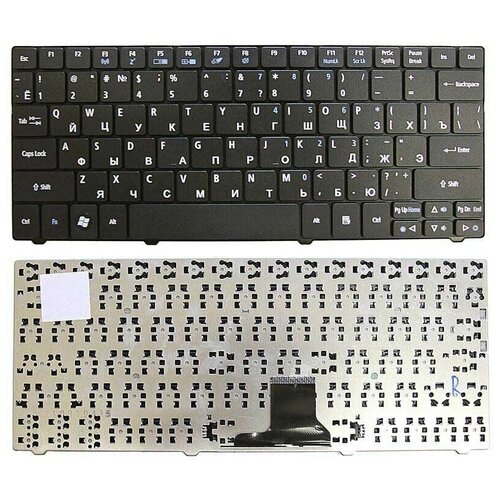 Клавиатура keyboard NSK-AQ00R для ноутбука Acer Aspire 1410 1425 1430 1551 1810 1830 Travelmate 8172 8172T Aspire One 721 722 751 752 753 ZA3 ZA5 Gateway EC13 EC14 EC19C черная 823₽