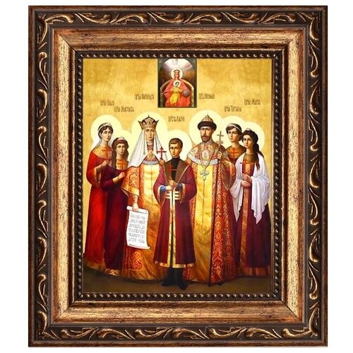 Царская семья. Икона на холсте.
