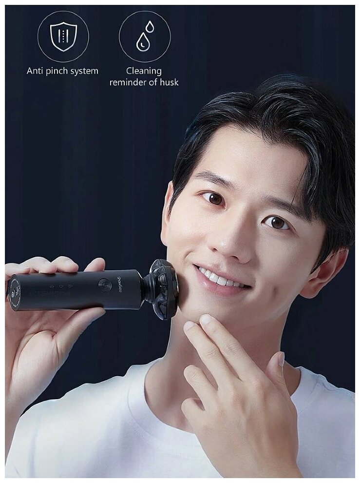 Электробритва Xiaomi ShowSee Electric Shaver (F305-GY) черная - фотография № 13