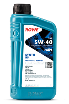 ROWE Масло Моторное Rowe Hightec Synth Rs Sae 5w-40 (1л) Sn/Cf Acea A3/B4 Psa B71 2296 Renault Rn 0700/0710 Fiat 9.55535-H2/M...