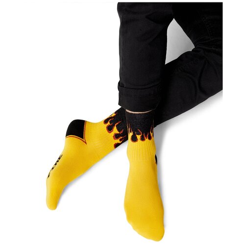 Носки Omsa, размер 45-47, желтый носки omsa размер 45 желтый