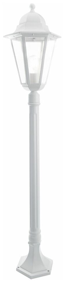 Светильник садово-парковый Feron 6210/PL6210 столб 100W E27 230V, белый