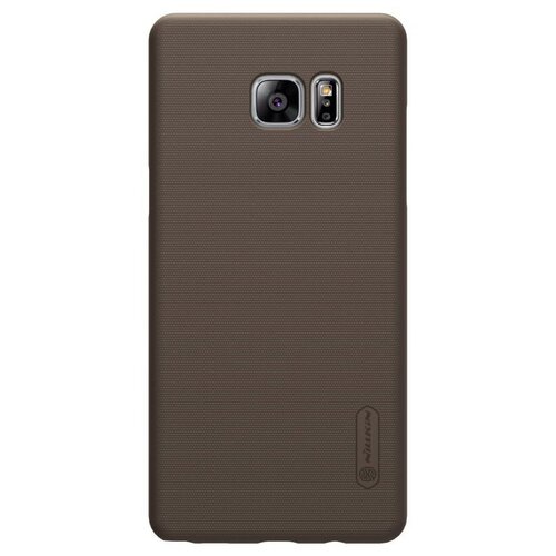 Накладка Nillkin Frosted Shield пластиковая для Samsung Galaxy Note FE (Fan Edition) Brown (коричневая) чехол nillkin qin leather case для samsung galaxy note fe fan edition white белый