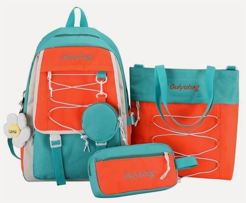 Изображение товара Рюкзак для девочки с комплектом 4 в 1 /Детский пенал, сумки, рюкзак 4 в 1 для подростков девочек (ДжулиБаг)