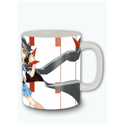 Кружка белая аниме kill la kill килл ла килл рюко, сацуки, мако, нонон, нуй - 11295