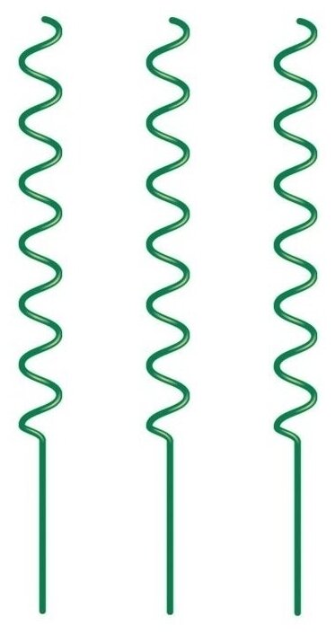 Опора для растений "Спираль" металлическая зеленая3 шт80см
