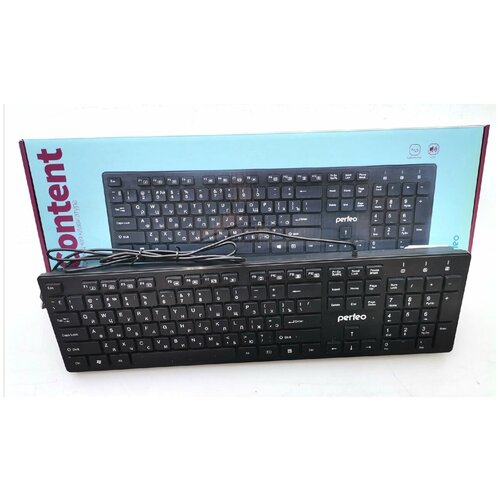 Клавиатура проводная Perfeo PF_4829 черный 80000₽