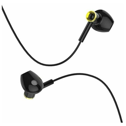 Наушники Hoco M47 проводные вкладыши микрофон 35 мм 12 м черные 52000₽