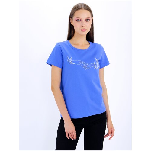 фото Sangerstyle 5077 футболка женская light /василек/ 44