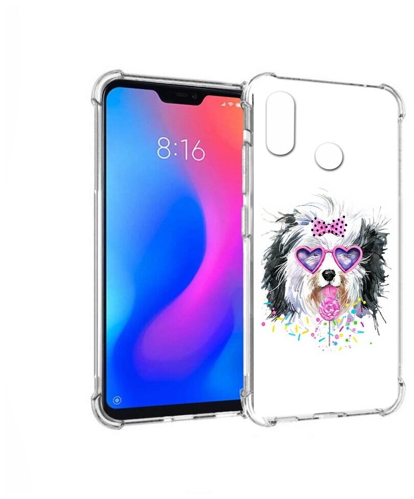 Чехол задняя-панель-накладка-бампер MyPads пушистик для Xiaomi Redmi 6 Pro/Xiaomi Mi A2 Lite противоударный