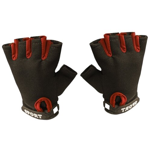 Перчатки Kamukamu, размер 14/16, красный, черный перчатки kamukamu размер l черный