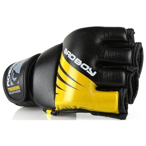 Перчатки для ММА Bad Boy Training Series Impact With Thumb Black/Yellow L/XL