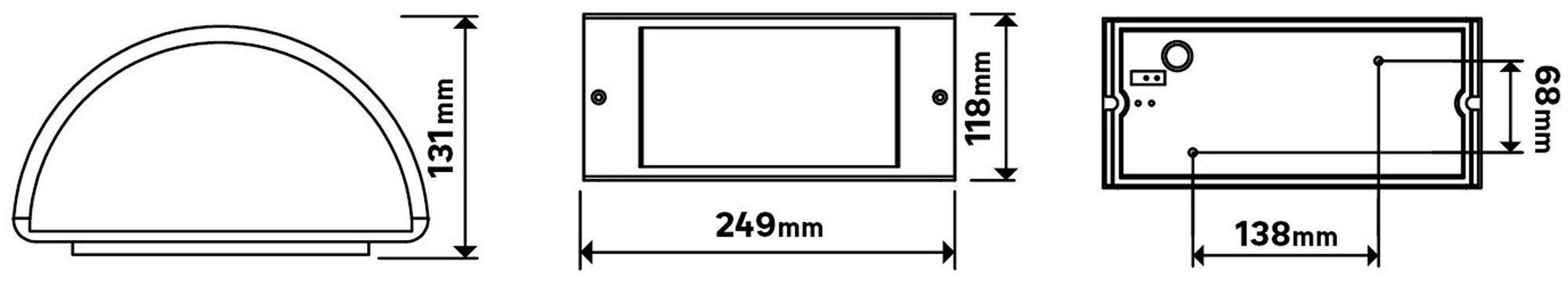 Светильник ЖКХ Inspire Silvia 60 Вт IP44 настенный, черный - фотография № 6