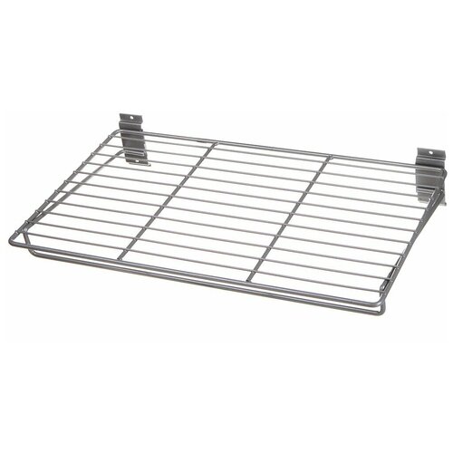 Сетчатая полка с планкой для плечиков ESSE 498x300 мм, металлик SWH02-23