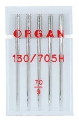 Иглы для швейной машины ORGAN универсальные 5 шт, в пенале 5105070 № 70 (176717371)