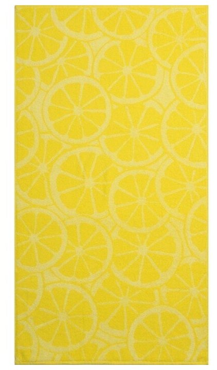 Полотенце махровое Lemon color, 50х90 см, цвет жёлтый