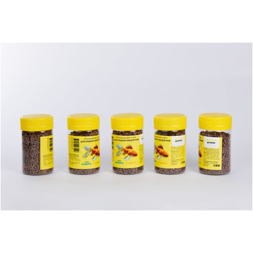 Корм для средних видов рыб 25г 5шт.