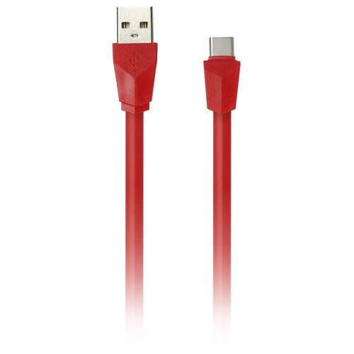 дата кабель smartbuy ik 3112r usb 2 0 usb type c плоский красный 1 2 м Дата-кабель SmartBuy USB 2.0 - USB TYPE C, плоский, 1 м, красный