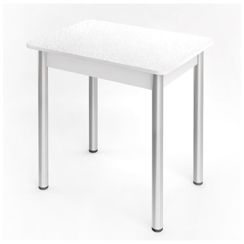 Стол пластиковый нераскладной для кухни и столовой, КЕА, цвет Белая лоза