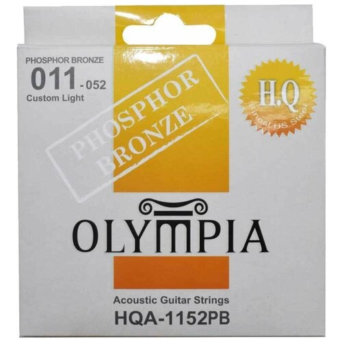 Струны для акустической гитары Olympia HQA-1152PB Custom Light 11-52