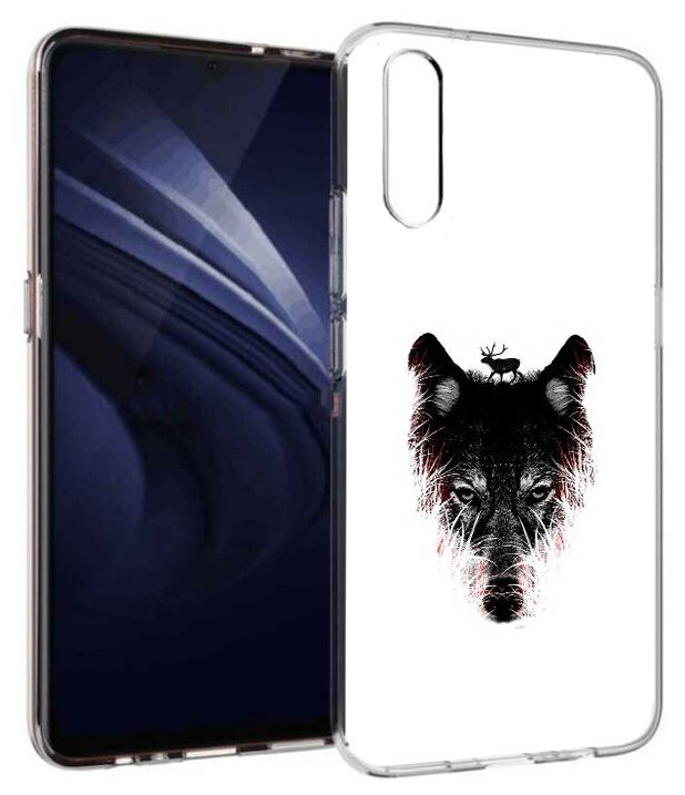 Чехол задняя-панель-накладка-бампер MyPads волк в траве для Vivo iQOO Neo/Vivo V17 Neo противоударный