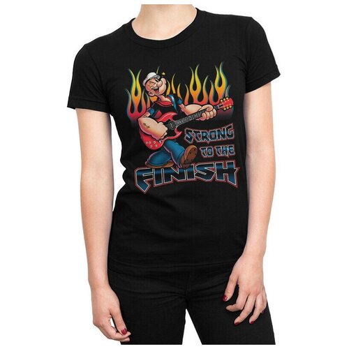 фото Футболка design heroes моряк попай женская черная l