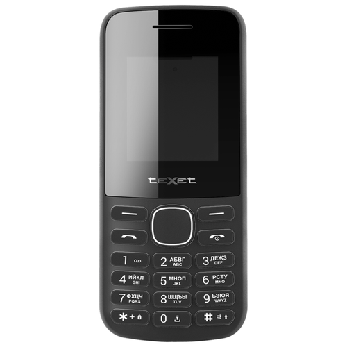 Телефон teXet TM-117, 2 SIM, черный телефон texet tm d411 2 sim черный