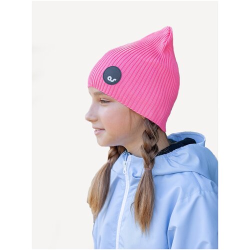 фото Шапка бини artel, размер 54, розовый