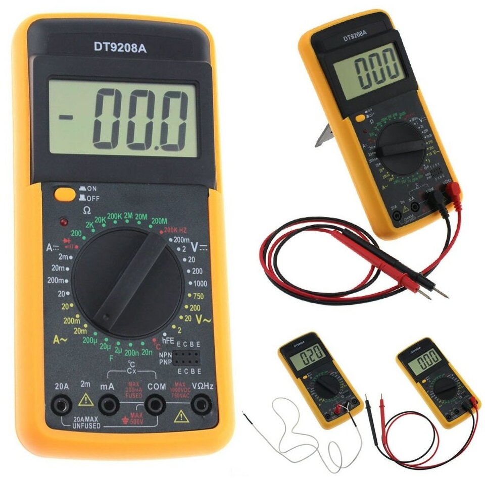 Мультиметр DT-9502A, Мультитестер электрический цифровой - фотография № 18