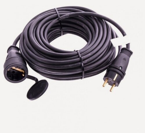 Изображение товара Удлинитель уличный ip44, ПВС 2х1.5мм2, 1 розетка 15 метров.