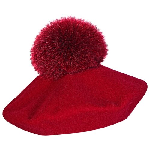 Берет для девочки Catya 125517 бордового цвета 54 см