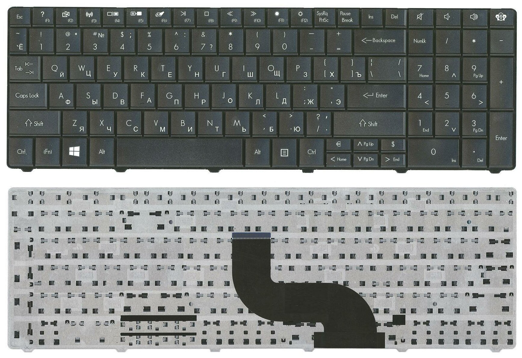 Клавиатура keyboard MP-09G33SU-6982W для ноутбука Packard Bell ENTE69 TE69 Packard Bell EasyNote LE11 TE11 LE11BZ TE11BZ TE11HC Gatewey NE56 NE71D NE722 черная 641₽