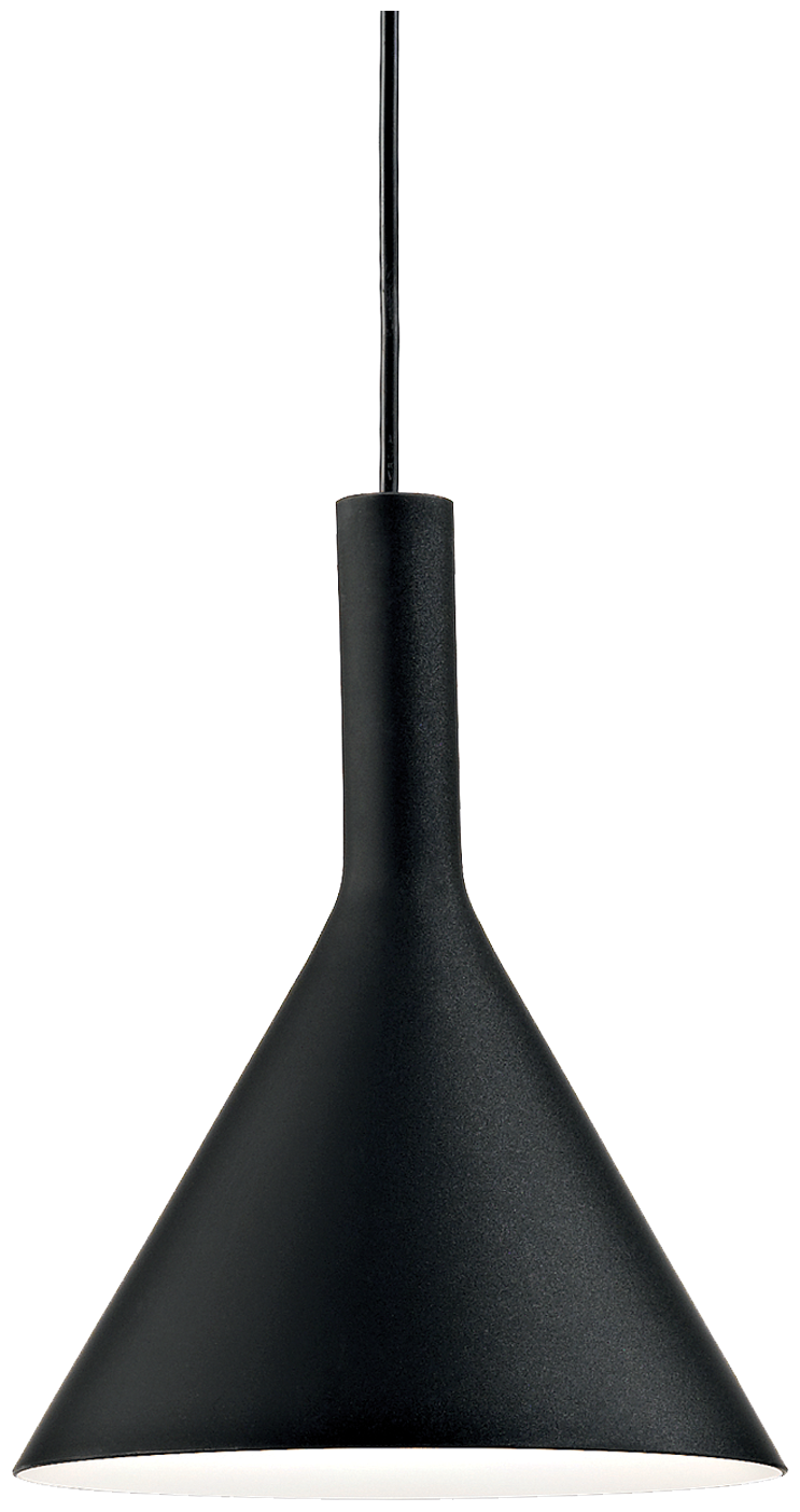 Светильник подвесной Ideal lux Cocktail SP1 D20 H32 макс.40Вт Е14 230В IP20 Черный Стекло