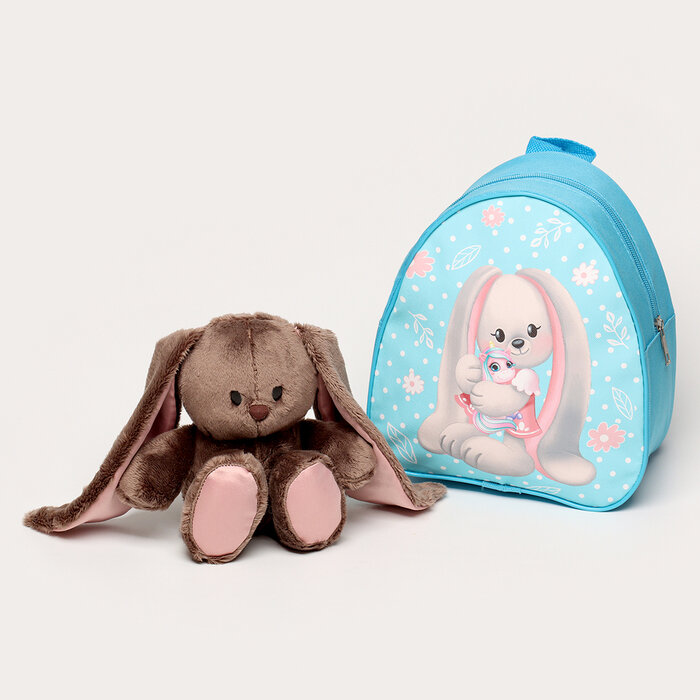 Зайки Li&Lu Мягкая игрушка в рюкзаке «Малышка Li»