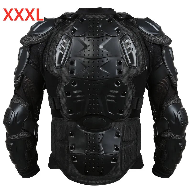 фото Защитная Экипировка для мотоцикла, тканевая броня для всего тела, Защита спины черепахи для мотокросса, черные прочные Мотоциклетные Куртки