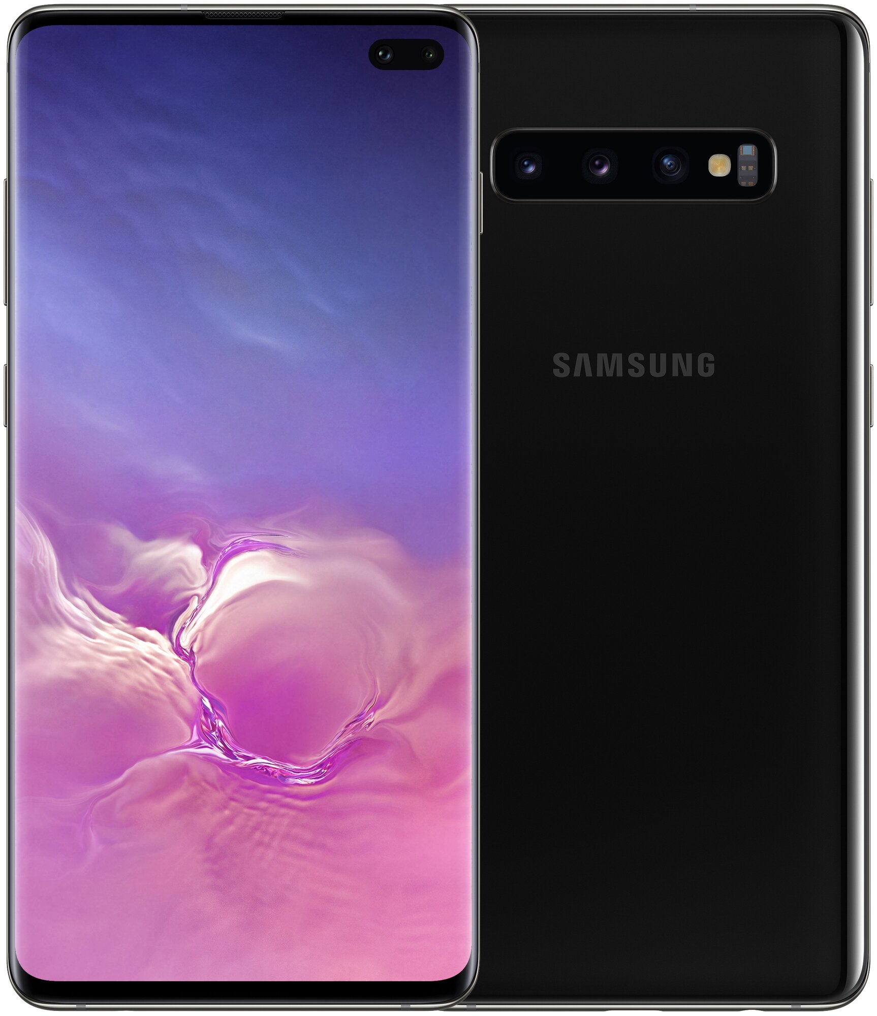 Смартфон Samsung Galaxy S10+ 8/128 ГБ RU, 2 SIM, черный оникс