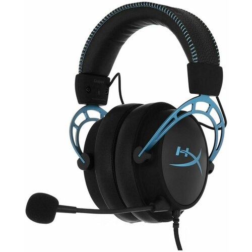 Игровые проводные наушники HyperX Cloud Alpha S 35 мм с микрофоном черные синие 11490₽