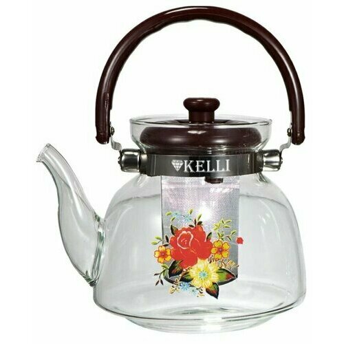 Жаропрочный чайник для заваривания Kelli KL-3005 600мл бесцветный