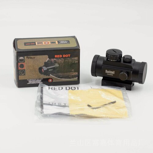 Изображение товара Коллиматорный прицел RED DOT Bushnell 1x40EG на планку Вивер/Пикатинни 21мм и ласточкин хвост 11 мм. Коллиматор закрытый с подсветкой (зеленая/красная)