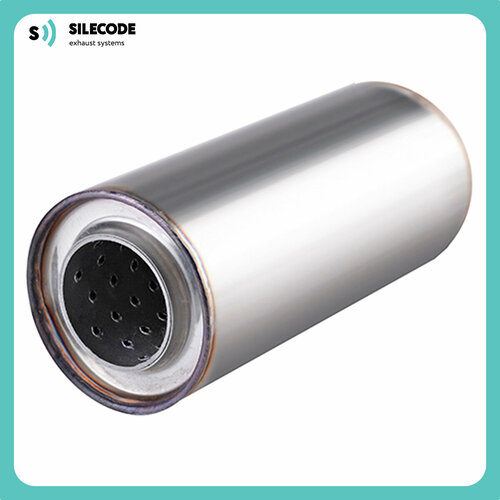 Пламегаситель 100*200 d50, с перфорированным диффузором, , нержавеющая сталь