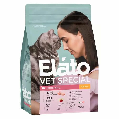 Сухой корм Elato Holistic Vet Special Urinary (Элато) для кошек с курицей, 0,3 кг