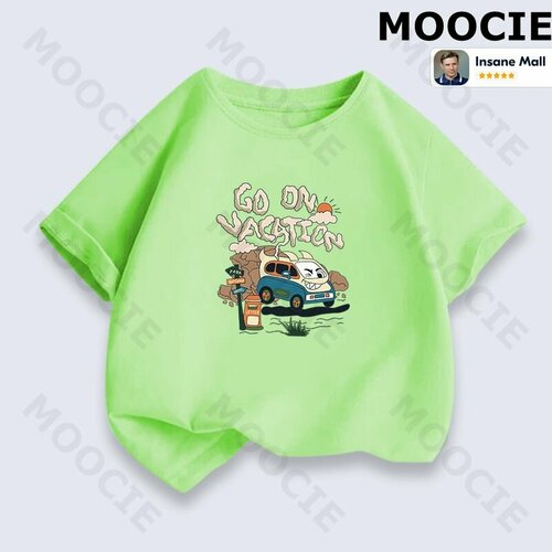 фото Футболка moocie, размер 150-160cm, зеленый
