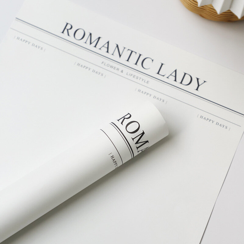 Бумага для упаковки цветов YUSUN ROMANTIC LADY водонепроницаемая 45x30 см 20 листов