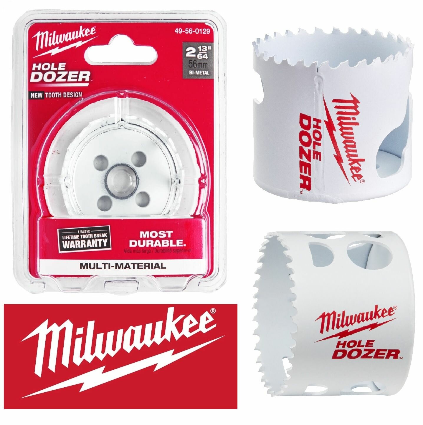 Биметаллическая коронка Milwaukee HOLE DOZER HOLESAW 56 мм 49560129 Оригинал