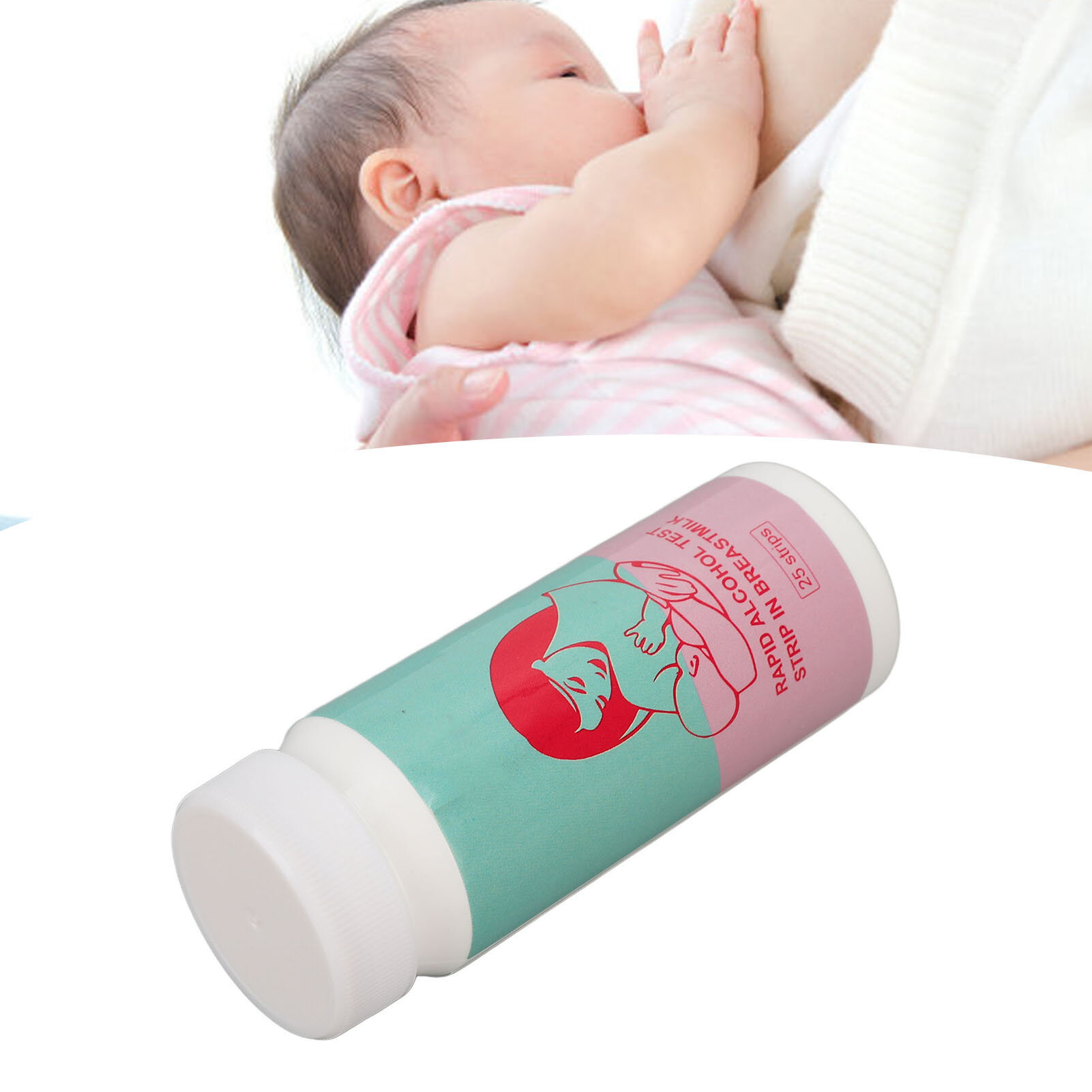 Изображение 25Pcs Breastmilk Alcohol Test Strips Fast Accurate Detection Breast Milk Dip